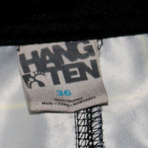 90s Retro Men's Plaid Board Shorts S-36 – Black & Neon Yellow, Cargo Pocket, D - Picture 6 of 6